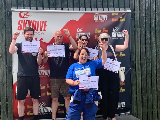 Thrillseekers on a high after NHS charity skydive