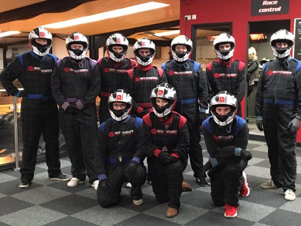 Apprentices ready to start their go karting experience