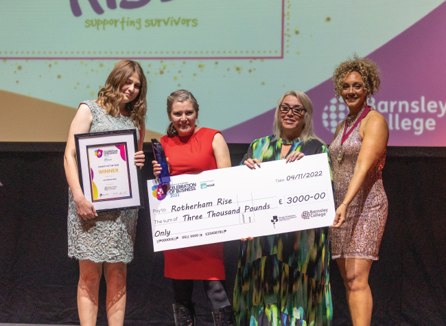Rotherham Rise recognised as Barnsley & Rotherham Chamber Charity of the Year