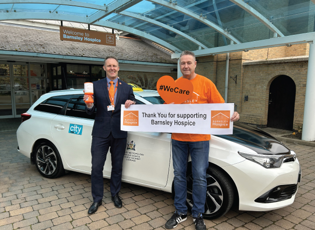 City Taxis take on Barnsley Hospice Accumulator Challenge