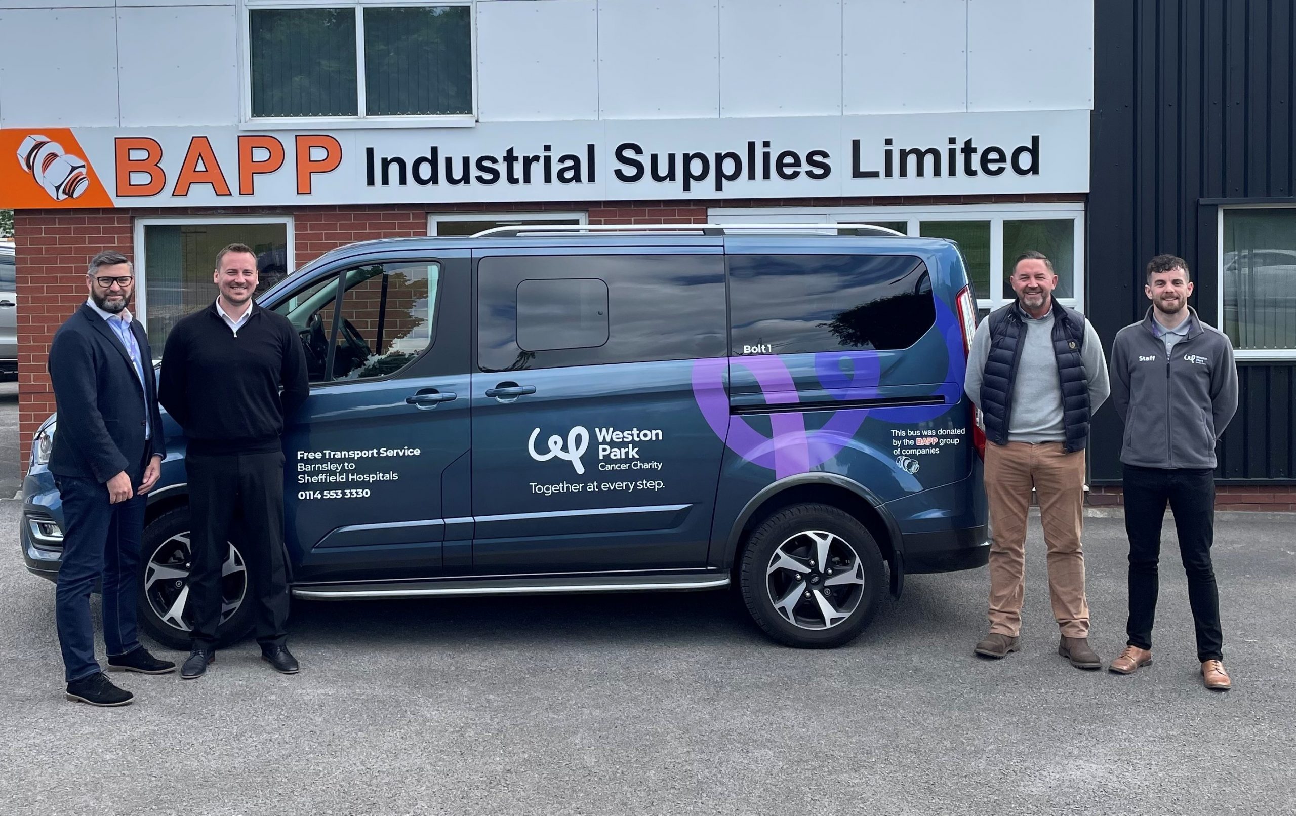 BAPP Group backing for Weston Park Cancer Charity’s Barnsley transport