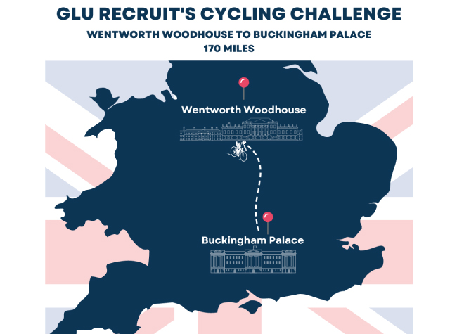 Glu Recruit are cycling 170 miles for Wentworth Woodhouse Preservation Trust