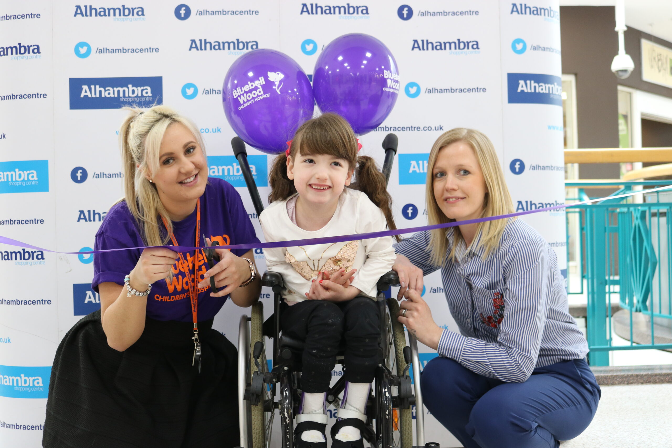 Alhambra Centre raises over £17,000 for Bluebell Wood