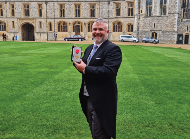Outstanding College Principal officially receives OBE