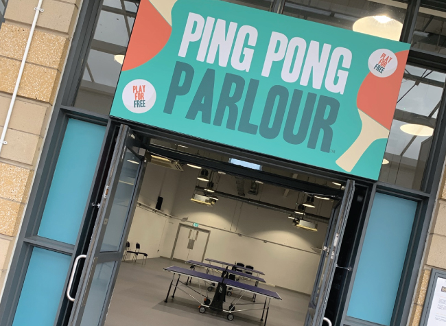 Pop-up Ping Pong Parlour is back at Lakeside!