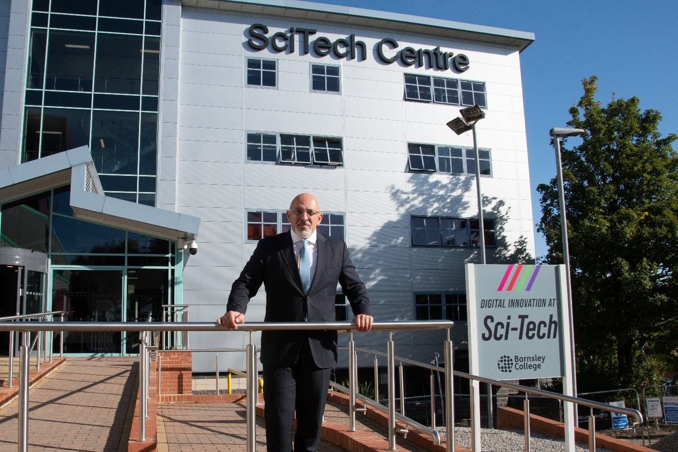 Secretary of State for Education The Rt Hon Nadhim Zahawi MP, officially opens £7 million redevelopment of the SciTech Digital Innovation Hub