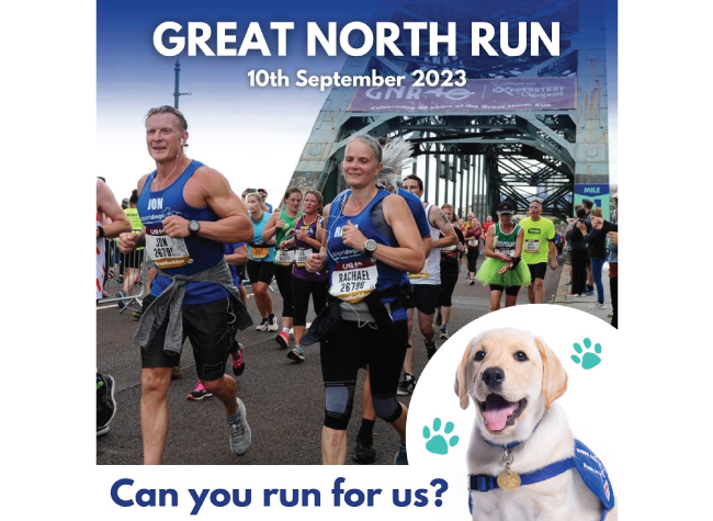 Support Dogs Seeks Runners for the Great North Run 2023
