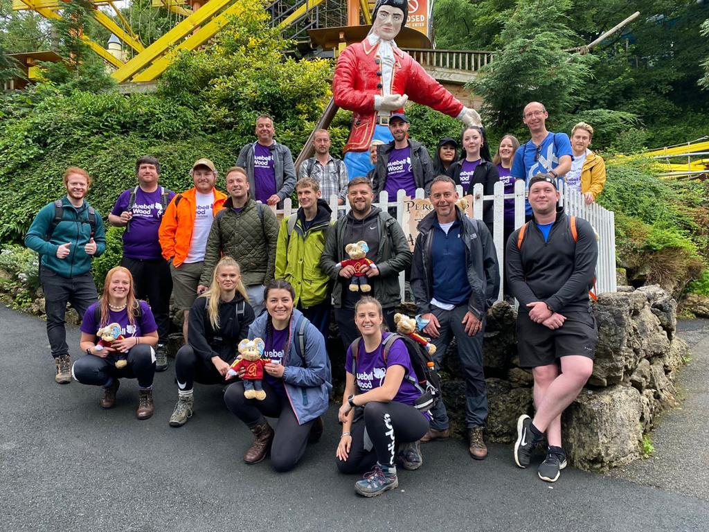 Theme park staff raise over £4k after mammoth walk for charity