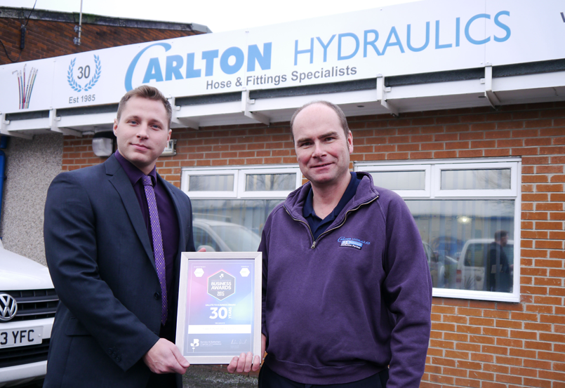 Rotherham based company Carlton Hydraulics celebrate 30 years of trading.