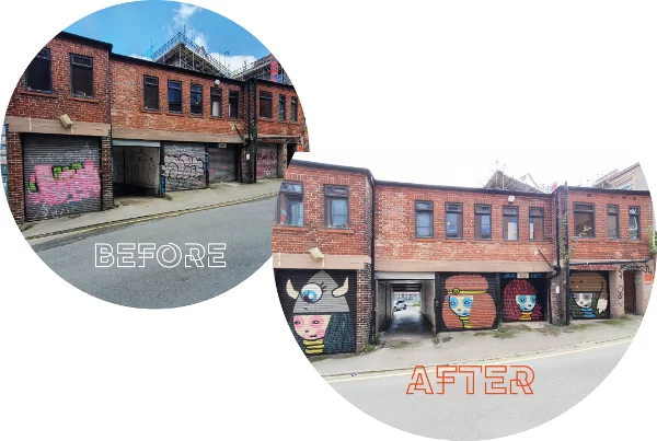 From western Australian museum walls to our very own South Yorkshire garage doors!