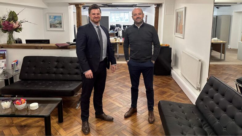 Newly appointed Director, James Salim (left) with Jonathon Dickens (Group Partner) of the SMH Group.’