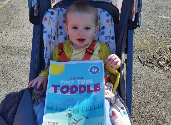 NHS charity challenges children to host a Tiny Toes Toddle