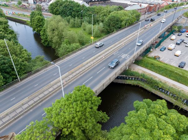 Essential repair works to the A630 Centenary Way Viaduct in Rotherham, will start on Monday 8 July 2024