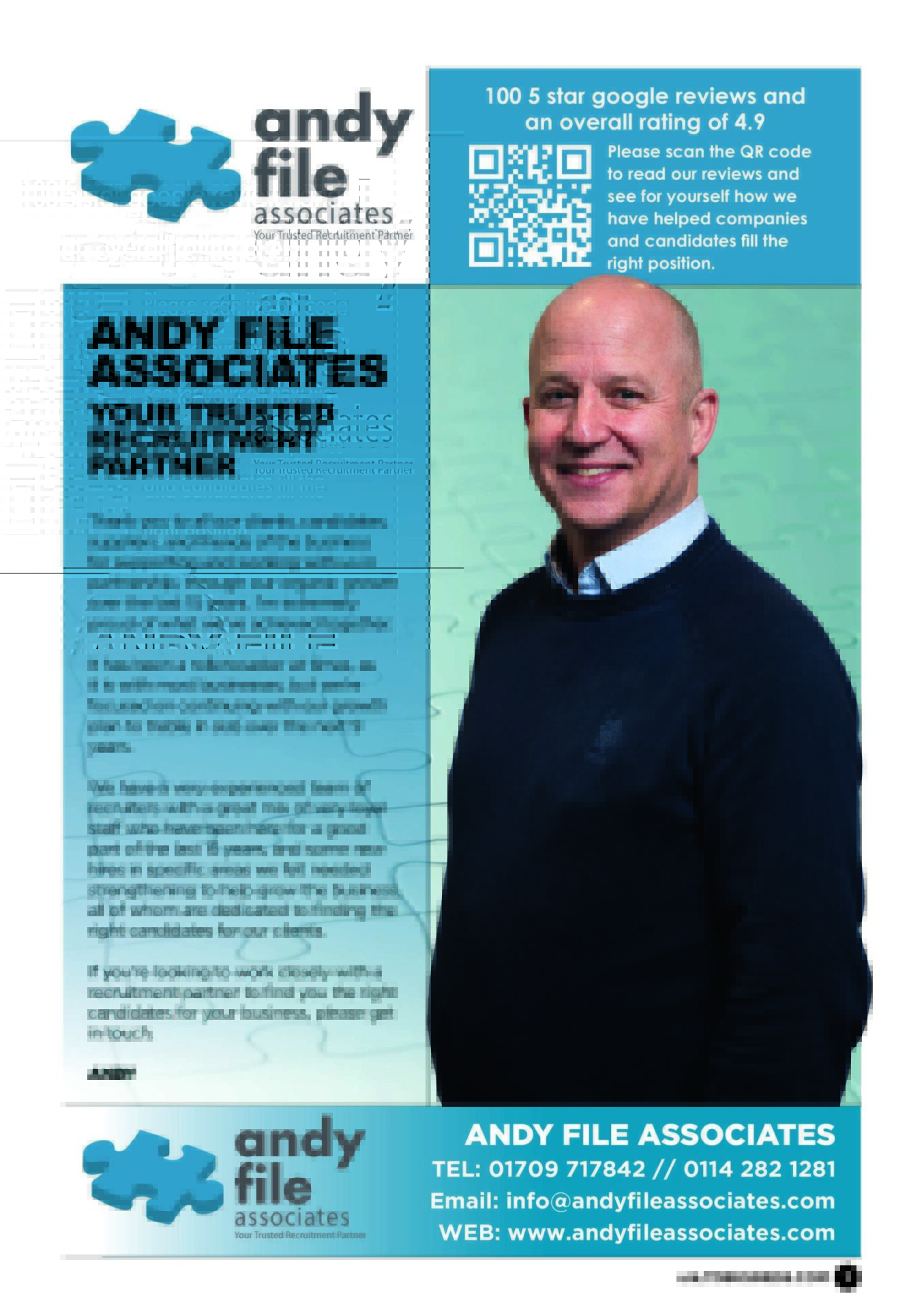 Andy File Associates – 15 Years in Business