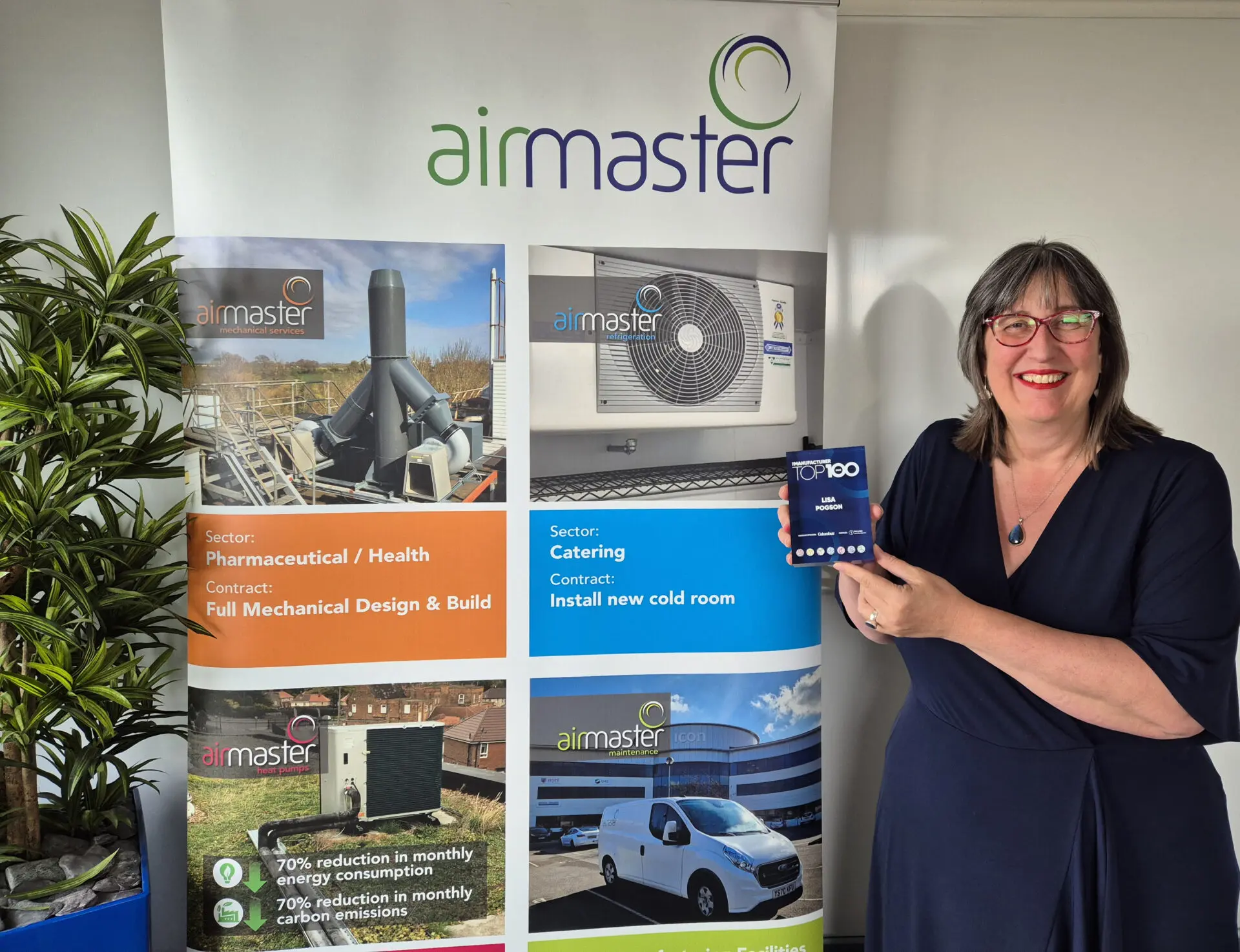 Lisa Pogson, Managing Director of Airmaster, Named in The Manufacturer Top 100 for 2025