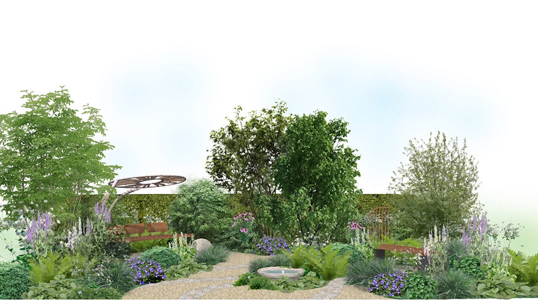 Special garden to be unveiled at RHS Wentworth Woodhouse show this summer before relocation to Bluebell Wood Children’s Hospice