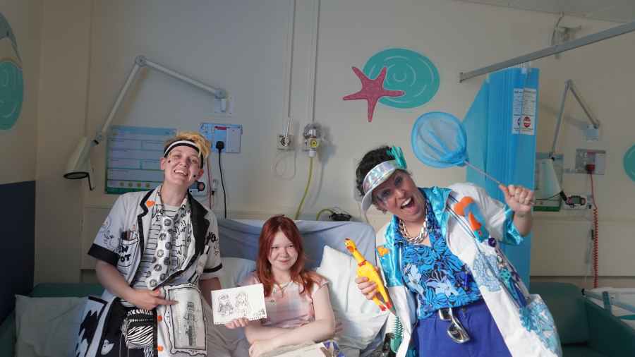 Giggle Doctors bring laughter and magic to young patients at The Rotherham NHS Foundation Trust