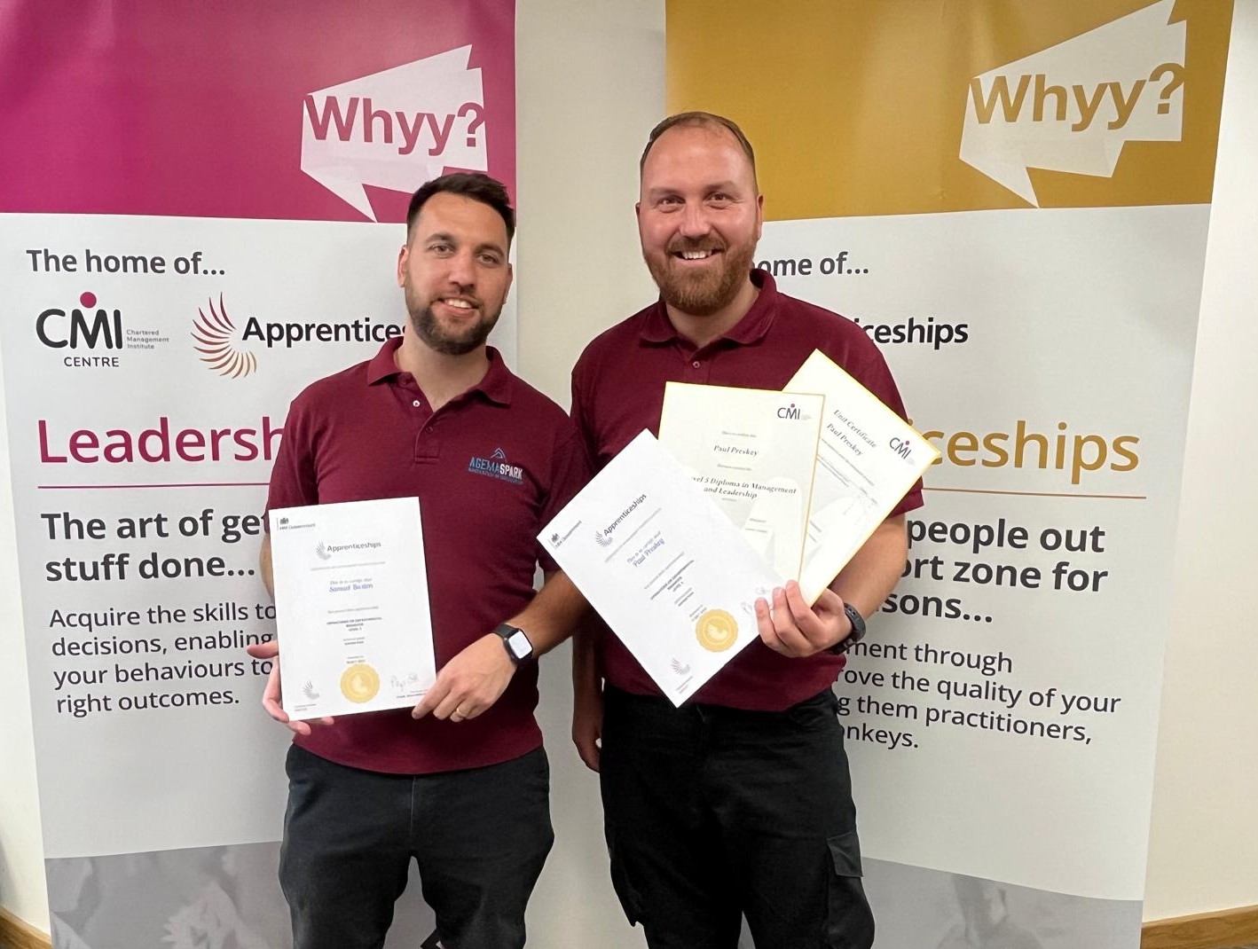 Doncaster precision engineers achieve Distinctions in Level 5 Leadership Apprenticeship