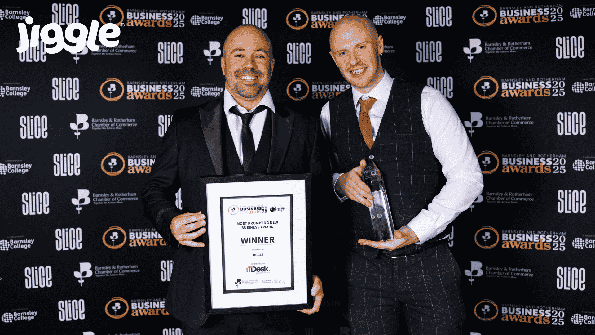 Rotherham-born Jiggle Win Most Promising New Business at 2025 Barnsley & Rotherham Business Awards