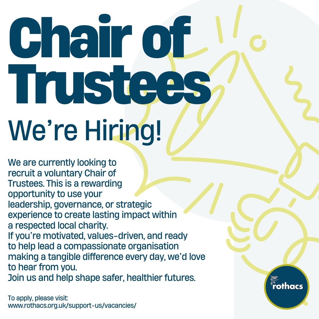 Rotherham Abuse Counselling Service is looking for a Chair of Trustees!