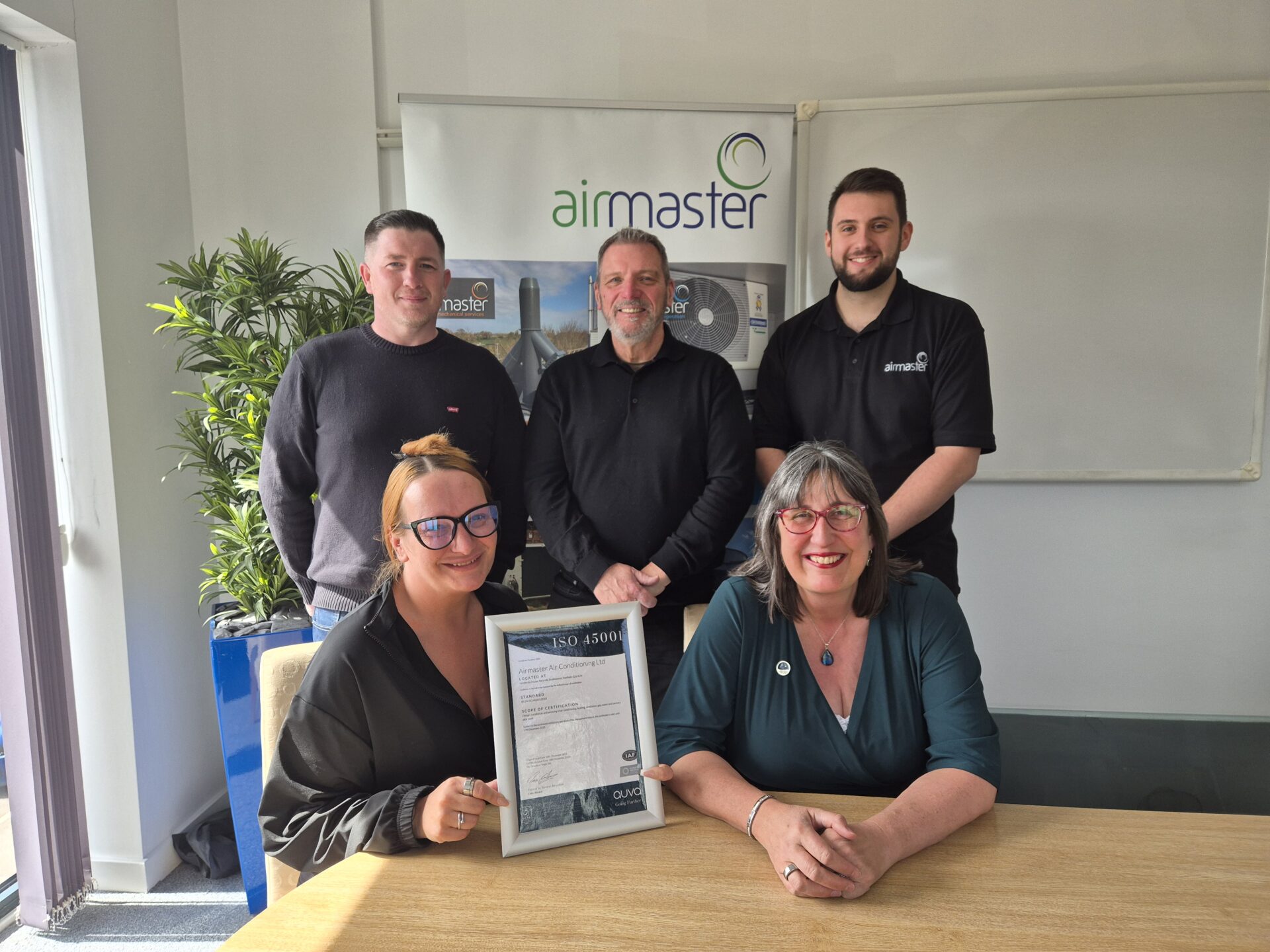 Airmaster Achieves ISO 45001 Health & Safety Accreditation, Reinforcing Commitment to People and Performance
